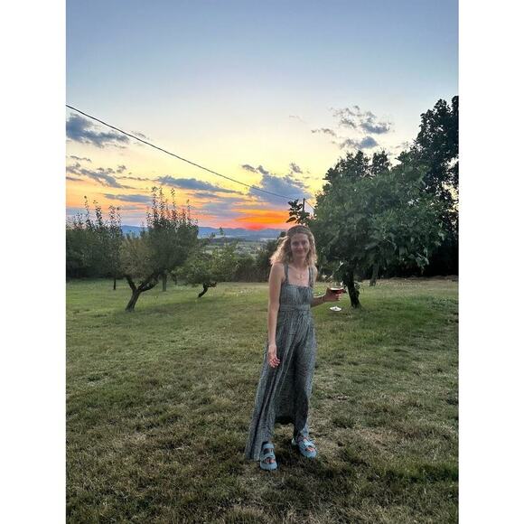 PROENZA SCHOULER WHITE LABEL Black Printed Square Neck Flou Wrap Dress Size 4 - Picture 11 of 11